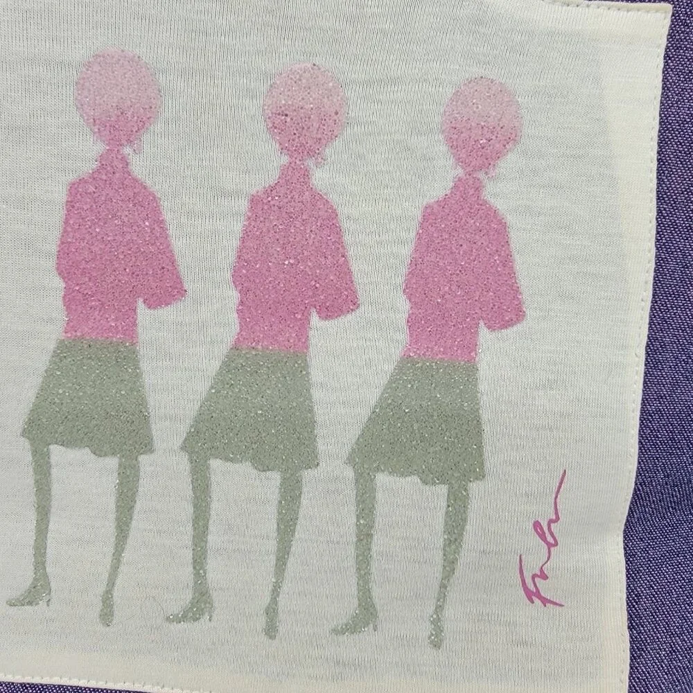 FUBU Pillow Home‎ Collection Accent Pillow Ladies Skirts Afros Purple Rare